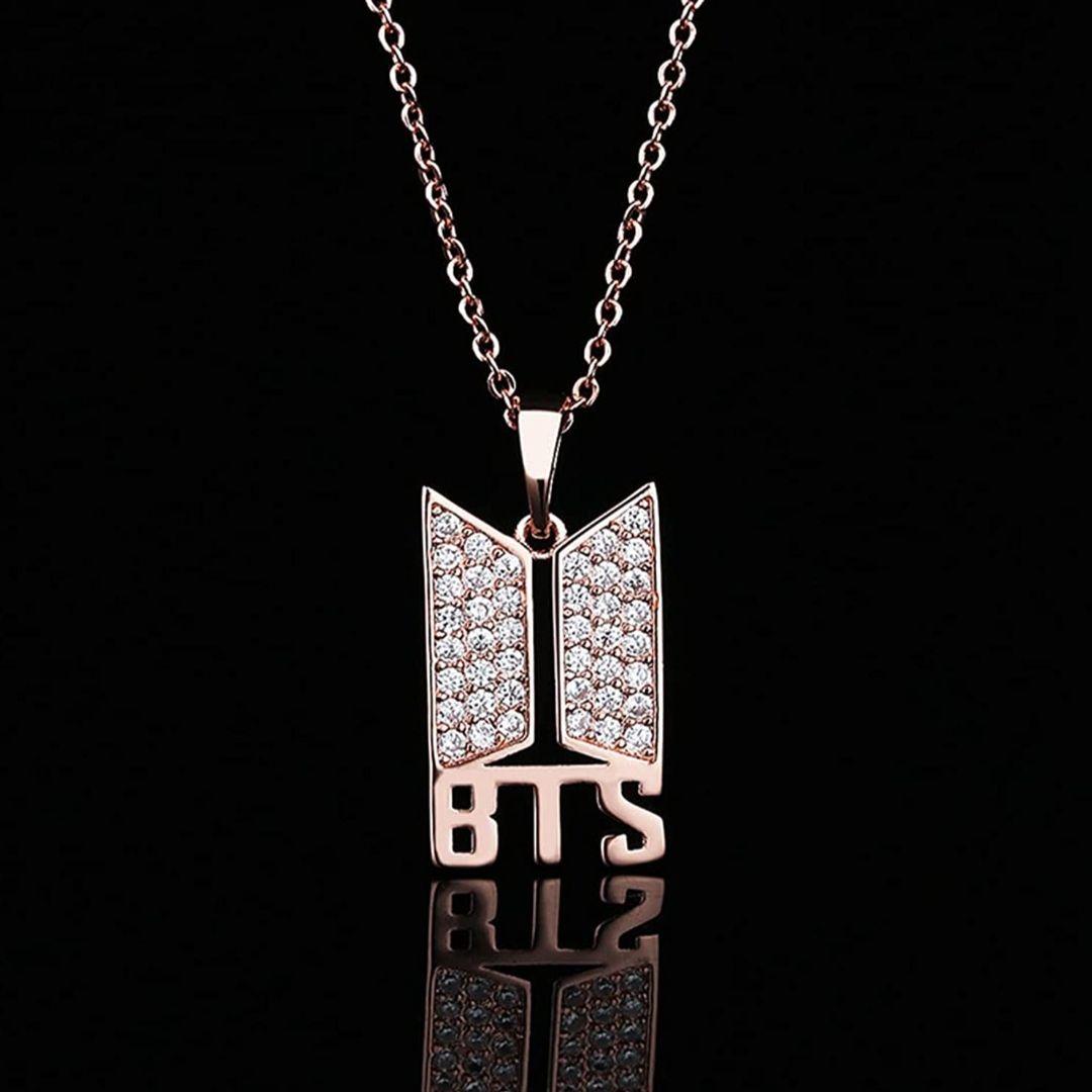 AVR JEWELS Korean BTS Army Necklace - Multicolor Alloy Pendant for Women & Girls