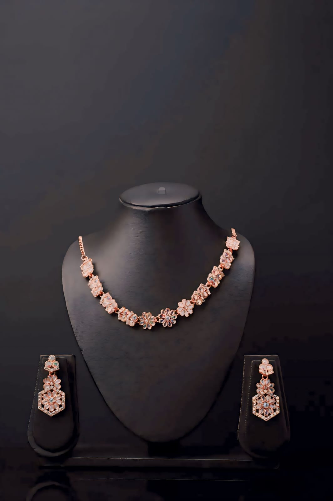 Elegant Austrian Diamond Jewelry Set - 3 Piece Necklace, Bracelet, & Earrings